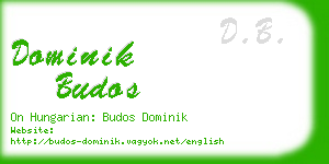 dominik budos business card